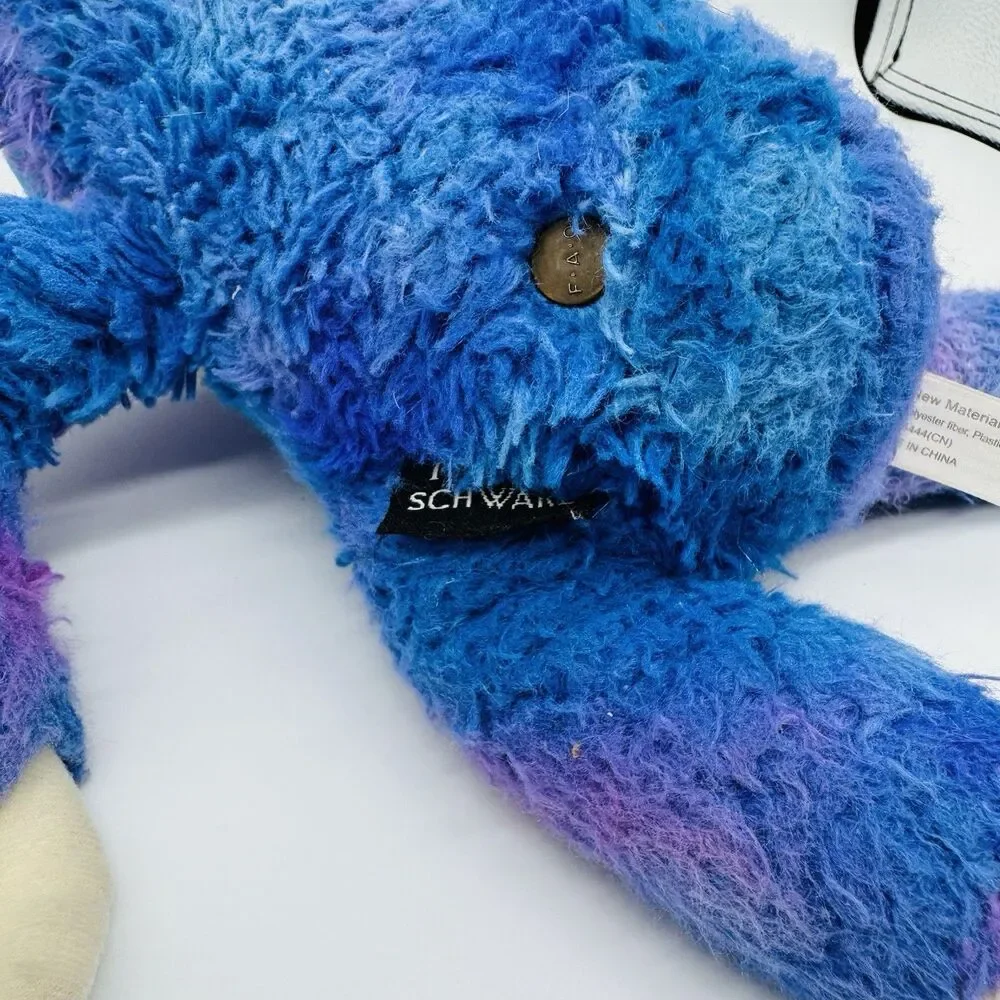 FAO Schwarz Vibrant Blue Purple Sloth Plush Stuffed Animal 2020 MerchSource 14